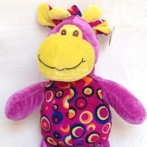 Animal Pals Monkey Plush Stuffed Animal Purple Yellow Soft Huggable Holiday Kids - Picture 2 of 10